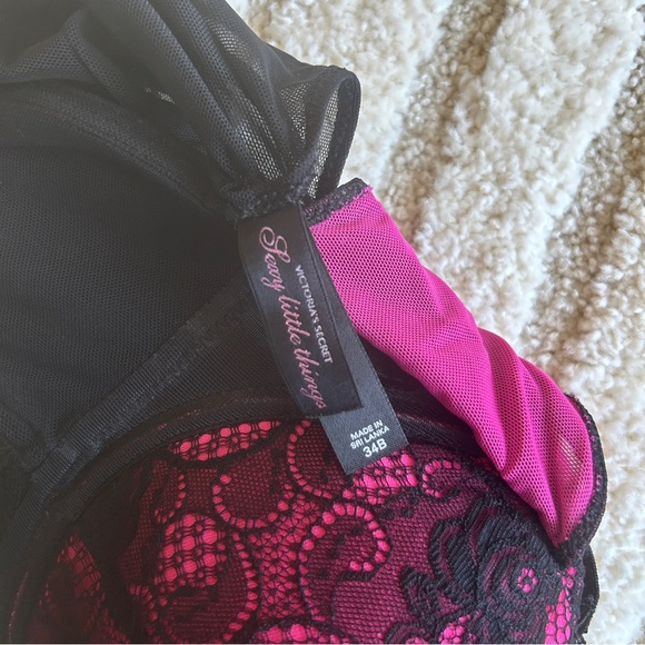 Victoria’s Secret Black and Pink corset lingerie top size 34B - Picture 10 of 10